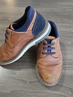 Ashford Hayes Kelce-T Toddler Boys Dress Shoes Size 8 Brown Casual Slip-On